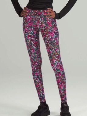 Lululemon Swift Speed High-Rise Tight 28" Floral Electric Multi SZ10